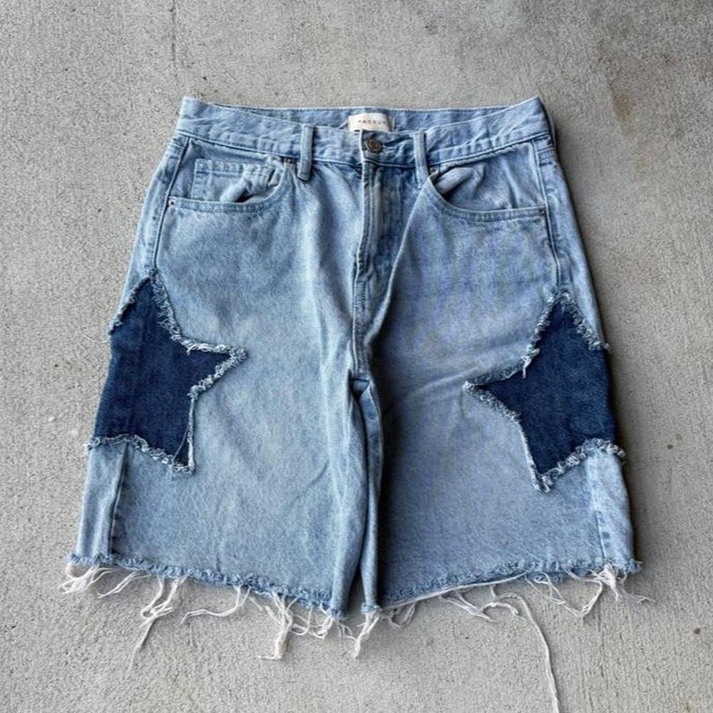 Womens star denim jorts 26"